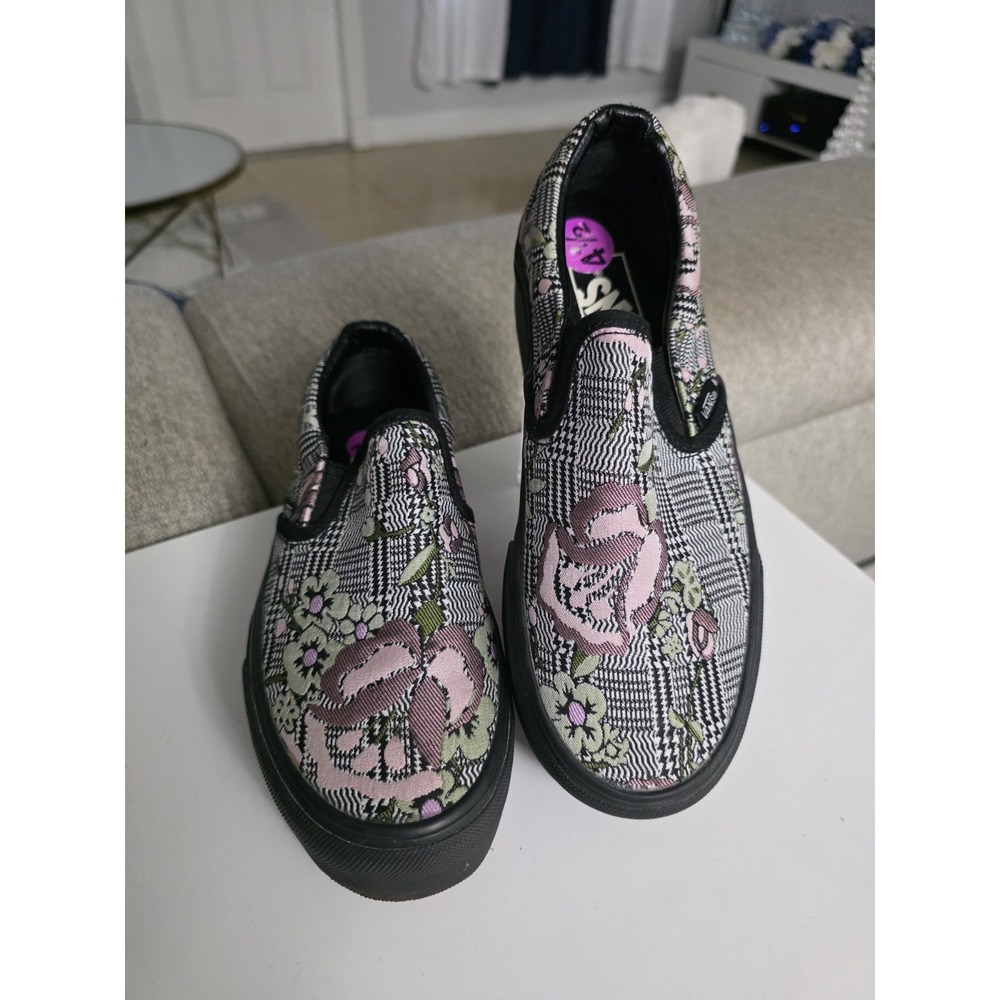 Vans Women's Slip On Chunky Black‎ /pink Sz 4.5 In Mens - Women's 6 Floral Print